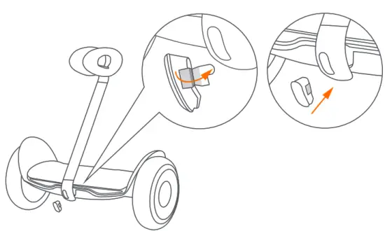 SEGWAY Kids A75C Ninebot S Kids Smart Self Balancing Electric Scooter - steering