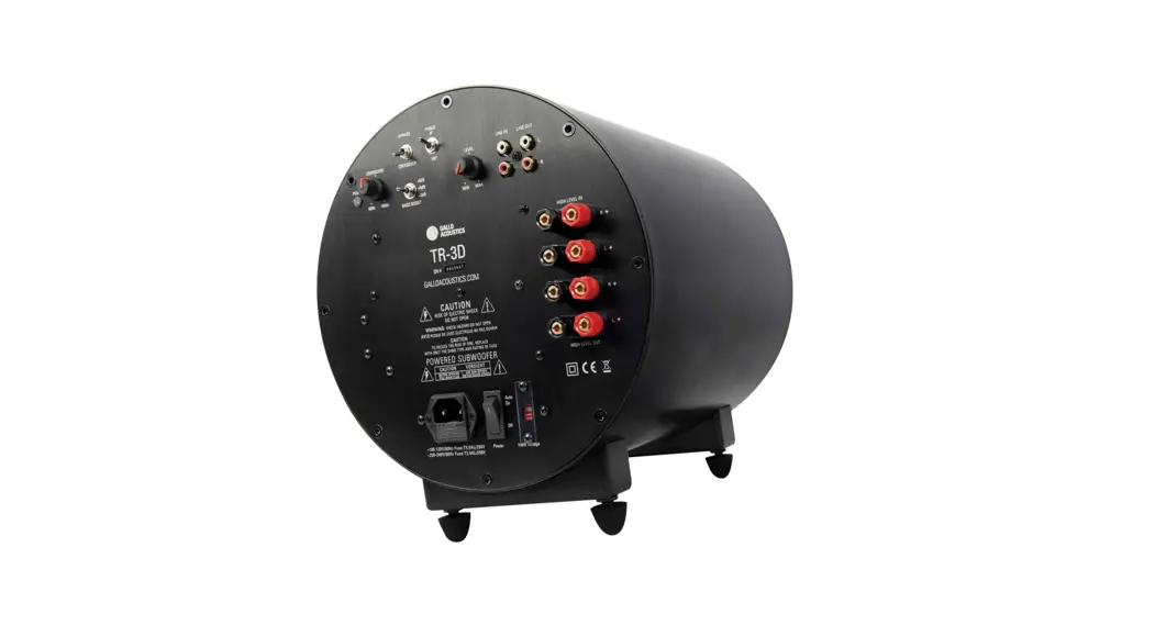Gallo Acoustics Tr3d Subwoofer Owner's Manual