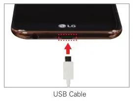 LG K20 Verizon Smartphone - Charging with the USB Cable