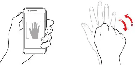 LG K20 Verizon Smartphone - Gesture shot