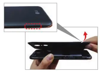 LG K20 Verizon Smartphone - Removing the battery