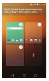 LG K20 Verizon Smartphone - To manage your Home screen panels