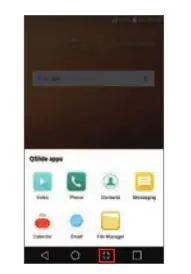 LG K20 Verizon Smartphone - To open a QSlide window