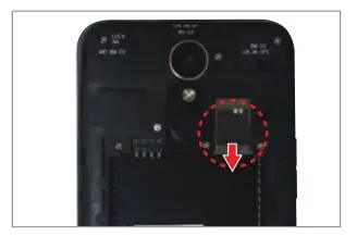 LG K20 Verizon Smartphone - To remove the microSD card