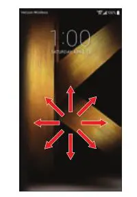 LG K20 Verizon Smartphone - Turn the screen on
