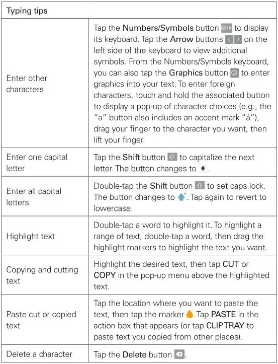LG K20 Verizon Smartphone - Typing Tips 1