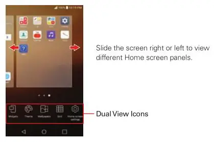 LG K20 Verizon Smartphone - Using Dual View