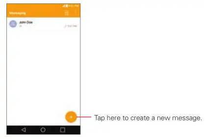 LG K20 Verizon Smartphone - Using the Messaging app