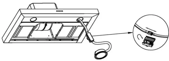 Push the LED lamp holder