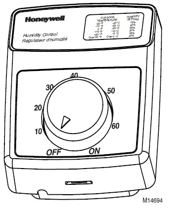 Honeywell HE225A Bypass Flow-Through-Humidifiers-with-Agion-FIG-1