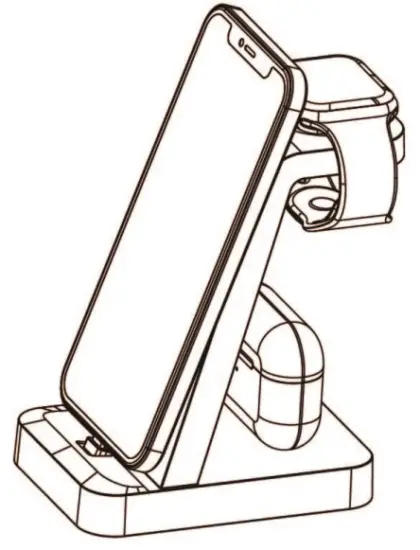 Shen Zhen Gtl Technology CW370 3In 1 Charging Station -