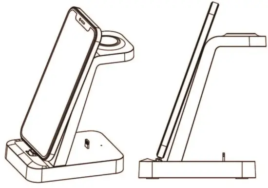 Shen Zhen Gtl Technology CW370 3In 1 Charging Station - 2