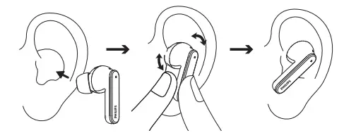 Insert the earpieces