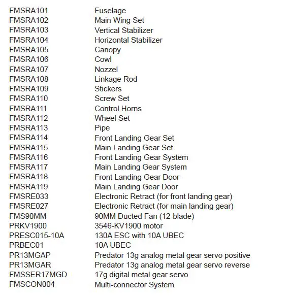 FMS 90mm Super Scorpion Instruction 55