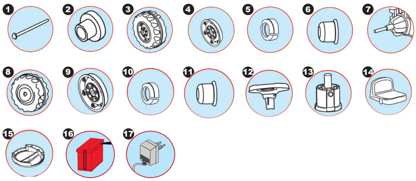 JAMARA 460785 Ride on Traktor 12 V Big Wheel - Parts