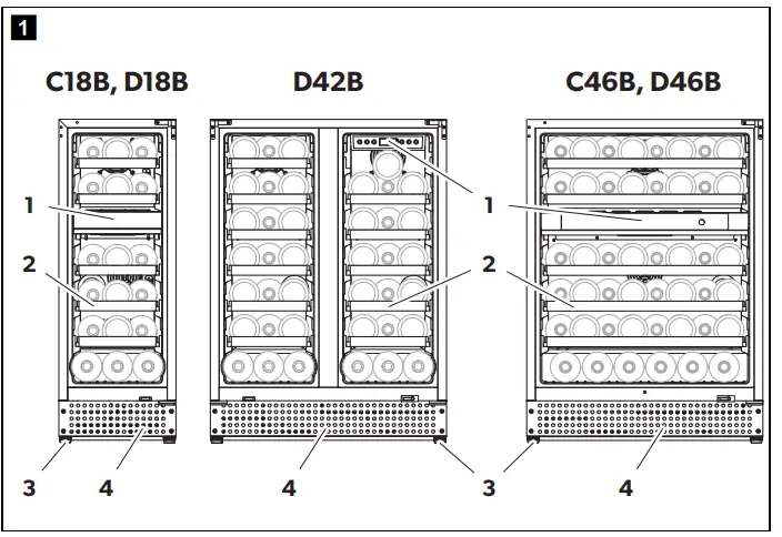 Dometic C18B Wine storage appliance 1