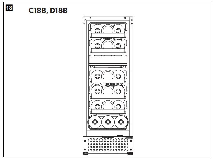 Dometic C18B Wine storage appliance 18
