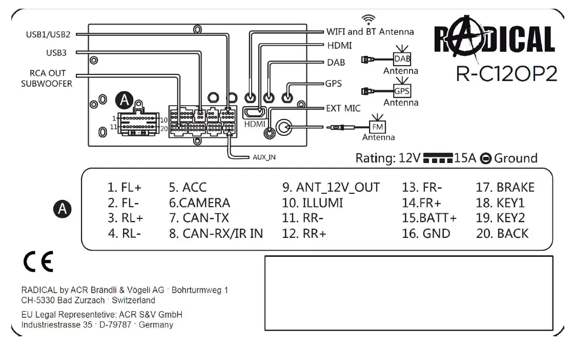 RADICAL R- C12OP2 Android car radio fig 10