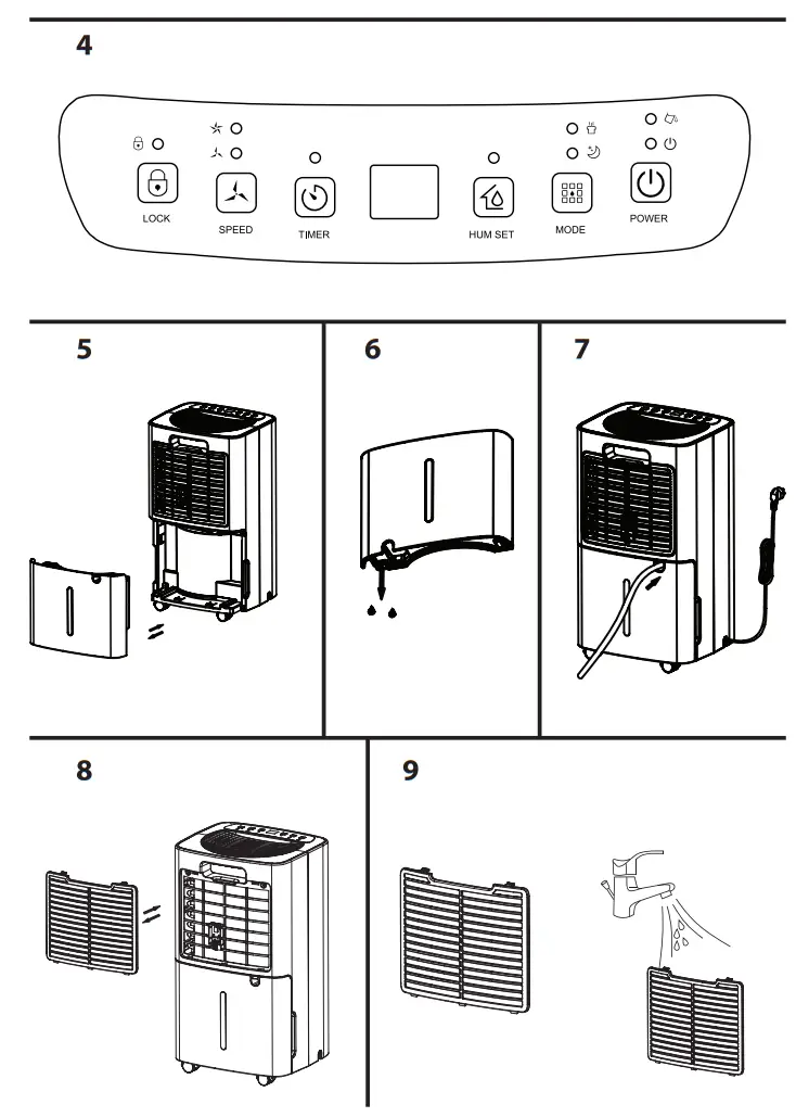 eldom OPC1000N AIR DEHUMIDIFIER - fig 1