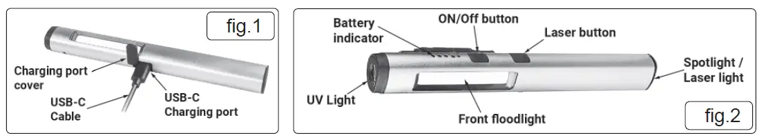 SEALEY-LED450UV-Penlight-Torch-FIG1
