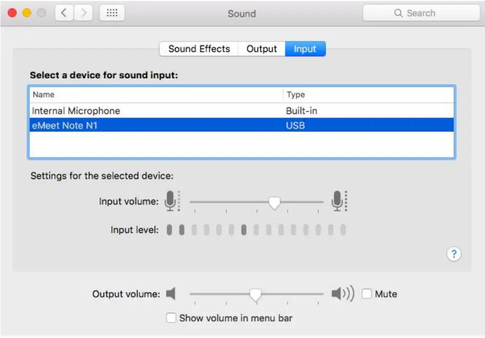EMEET Speaker and Microphone Settings Instructions - Setting Default Microphone