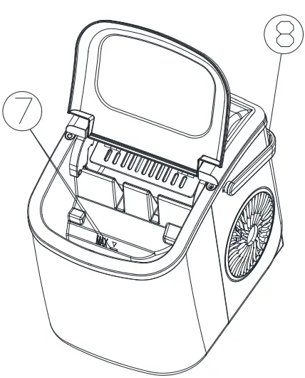 Smod HZB-12 H Portable Automatic Ice Maker B2