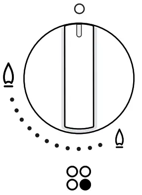 NEFF T26BB59N0 Built In Gas Hob - Control knob