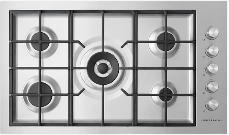 FISHER PAYKEL CG905DWLPFCX3 Gas on Steel Hob