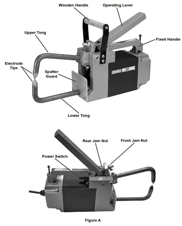 CHICAGO ELECTRIC 61205 120v Spot Welder - fig