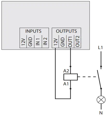 GIRA 52011290 Alarm Control Unit - Connection examples