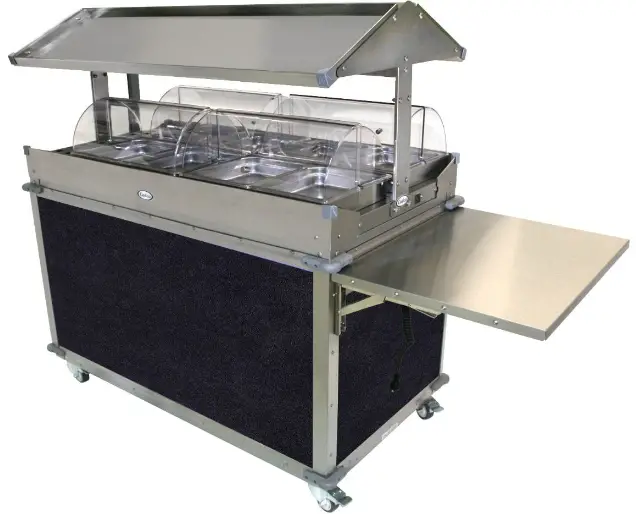 Cadco CBC-GG-4-L4 Mobile Merchandising Cart-PRO