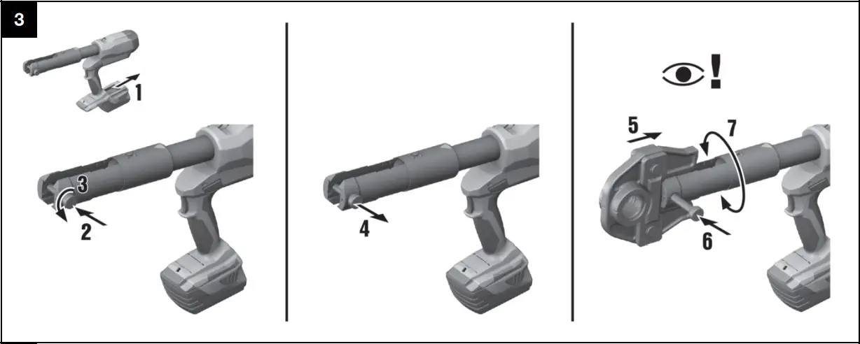 NPR 032 PE-A22 Cordless Hydraulic Pipe Press Tools Use illustration
