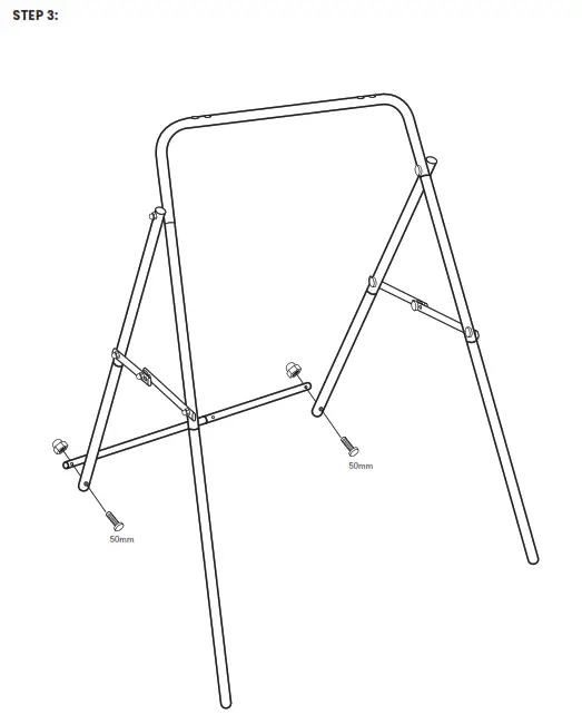 LIFESPAN KIDS Bobcat 2 Foldable Baby Metal Swing Set - STEP 3