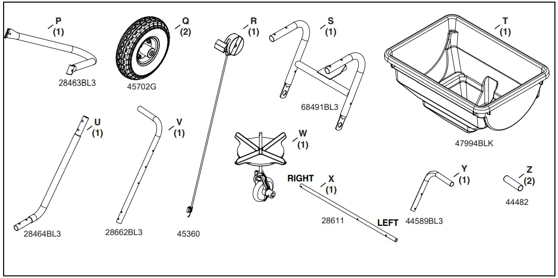 Agri-Fab 45-0531 Deluxe Broadcast Push Spreader - fig 3