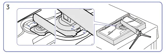 SAMSUNG S24AG30 24 Inchs FHD Gaming Monitor - Attaching the Stand1