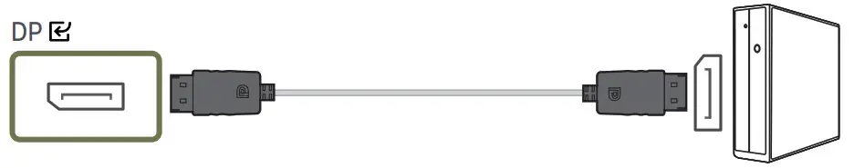 SAMSUNG S24AG30 24 Inchs FHD Gaming Monitor - DP Cable