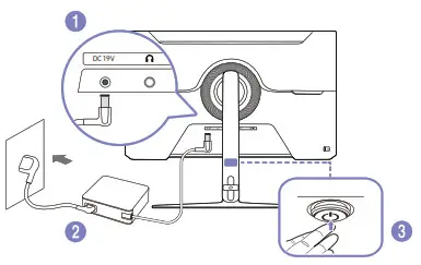 SAMSUNG S24AG30 24 Inchs FHD Gaming Monitor - Power