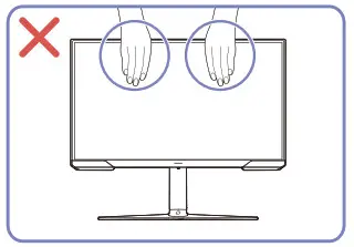 SAMSUNG S24AG30 24 Inchs FHD Gaming Monitor - apply pressure