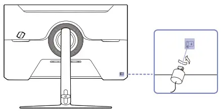 SAMSUNG S24AG30 24 Inchs FHD Gaming Monitor - locking device