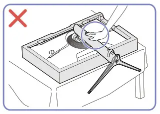 SAMSUNG S24AG30 24 Inchs FHD Gaming Monitor - press down