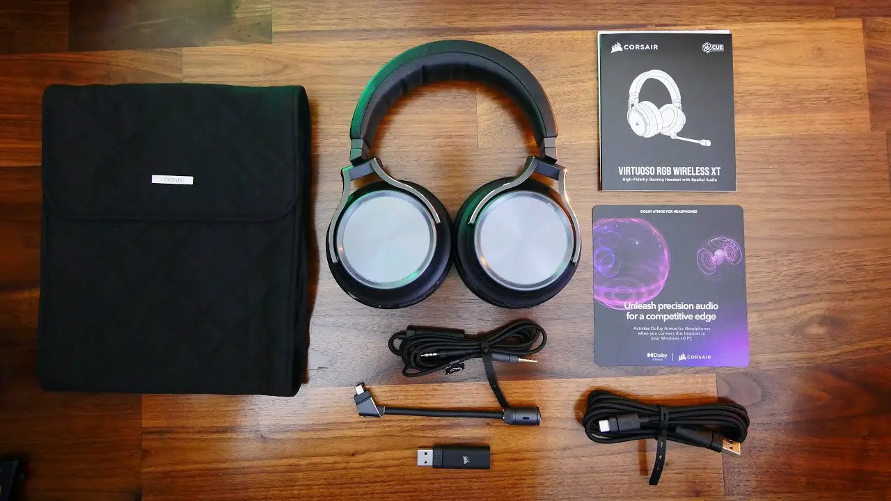 Corsair Virtuoso Rgb Wireless Xt High-fidelity Gaming Headset User Guide