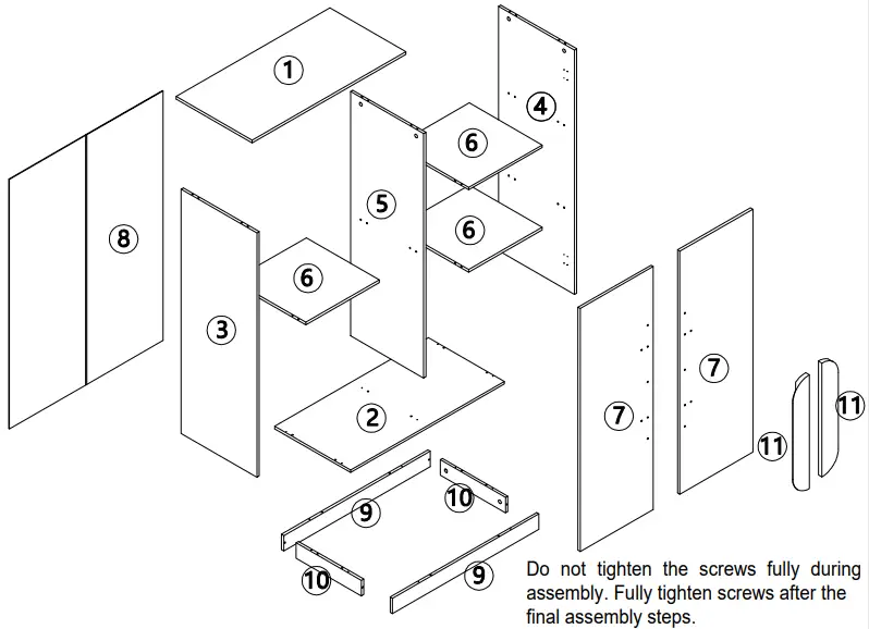 Kmart 43029709 CAPSULE CABINET -HARDWARE LIST 2
