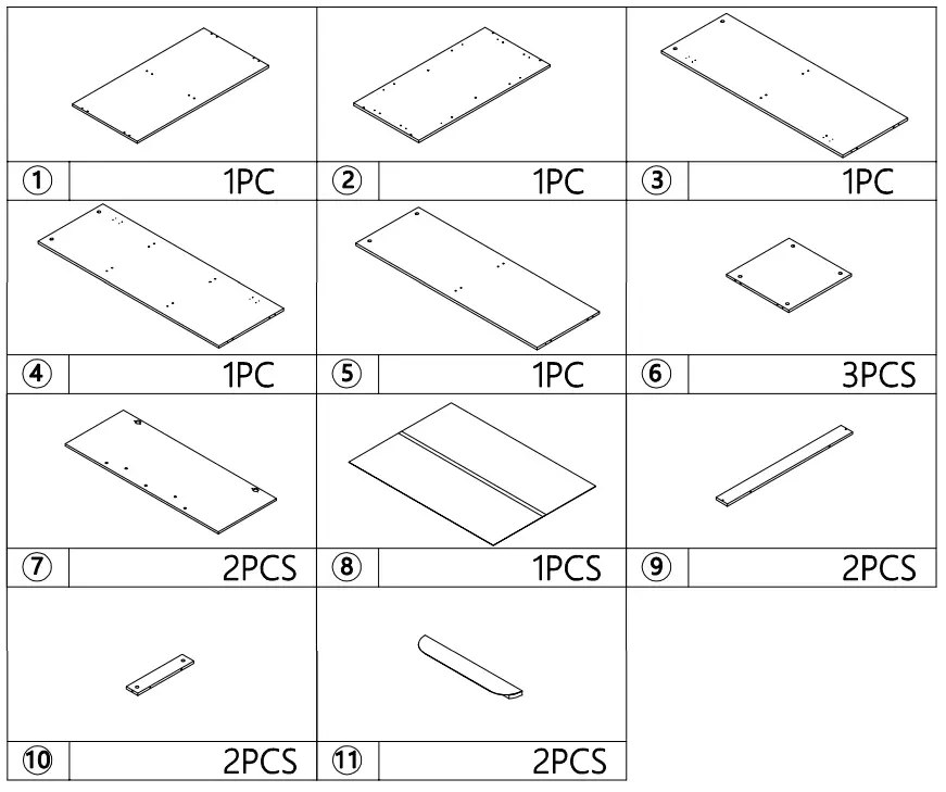 Kmart 43029709 CAPSULE CABINET -HARDWARE LIST 3