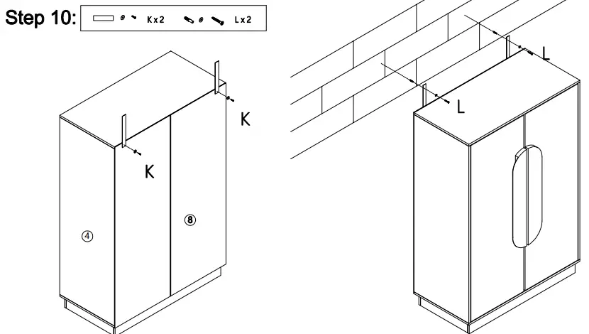 Kmart 43029709 CAPSULE CABINET -HARDWARE STAP 10