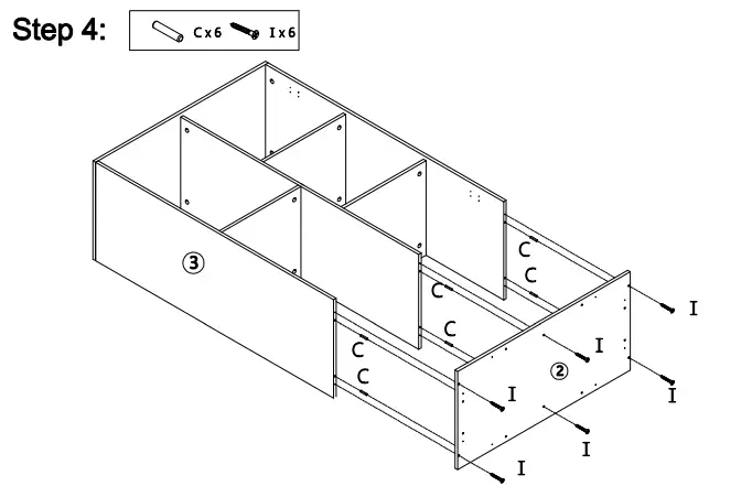 Kmart 43029709 CAPSULE CABINET -HARDWARE STAP 4