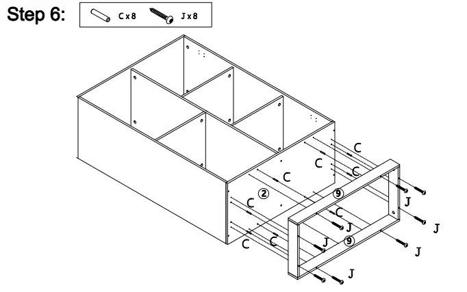 Kmart 43029709 CAPSULE CABINET -HARDWARE STAP 6