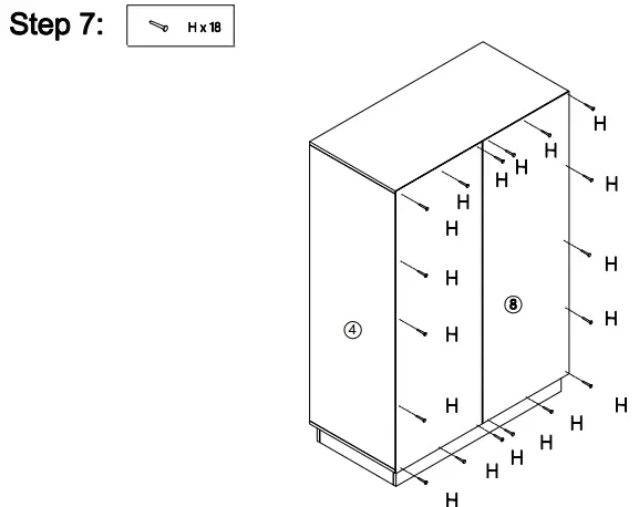 Kmart 43029709 CAPSULE CABINET -HARDWARE STAP 7