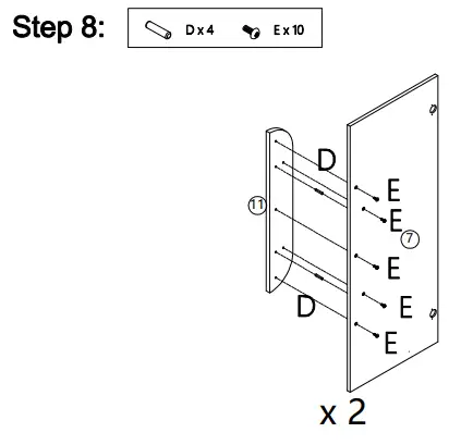 Kmart 43029709 CAPSULE CABINET -HARDWARE STAP 8