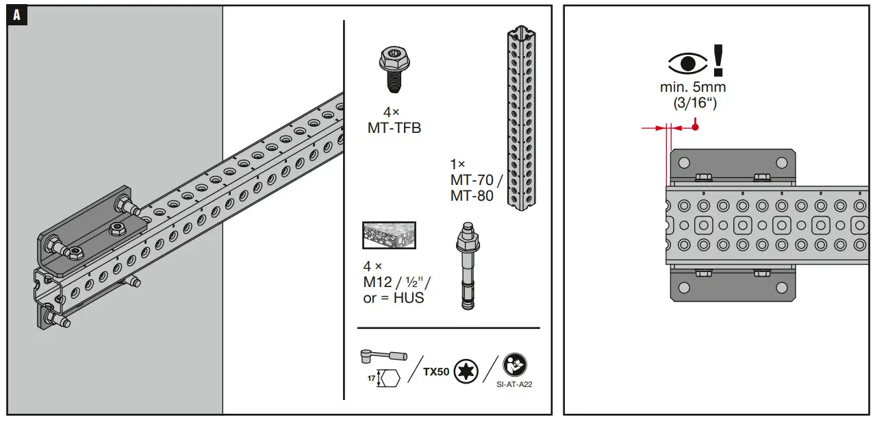 HILTI MT-B-G AS OC Modular Support System - Figure 1