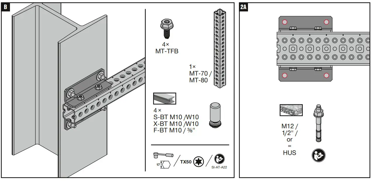 HILTI MT-B-G AS OC Modular Support System - Figure 3